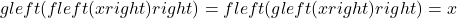 gleft(fleft(xright)right)=fleft(gleft(xright)right)=x
