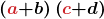 \displaystyle\boldsymbol{\left(\color{myred1}{a}\color{black}{+}b\right)\left(\color{myred1}{c}\color{black}{+}d\right)}