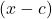 \left(x-c\right)