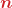 \displaystyle\boldsymbol{\color{myred1}{n}}