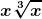 \boldsymbol{\displaystyle x\sqrt[3]{x}}