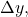 \Delta y,