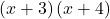 \left(x+3\right)\left(x+4\right)