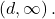 \left(d,\infty \right).
