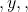 ,y,,