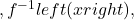 ,{f}^{-1}left(xright),