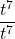 \dfrac{{t}^{7}}{{t}^{7}}