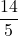 \displaystyle \frac{14}{5}