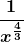 \boldsymbol{\displaystyle \frac{1}{x^{\frac{4}{3}}}}