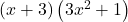 \left(x+3\right)\left(3{x}^{2}+1\right)