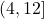 \left(4,12\right]