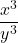 \displaystyle \frac{x^3}{y^3}