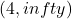 \left(4,infty \right)