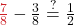 \color{myred1}\frac{7}{8} \color{black} - \frac{3}{8} \stackrel{?}{=} \frac{1}{2}