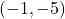 (-1, -5)