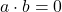 Rendered by QuickLaTeX.com a\cdot b=0