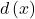 d\left(x\right)