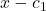x-{c}_{\text{1}}
