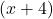 \left(x+4\right)
