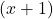 \left(x+1\right)