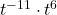 {t}^{-11} \cdot {t}^{6}