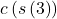 c\left(s\left(3\right)\right)