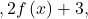 ,2f\left(x\right)+3,