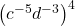 {\left({c}^{-5}{d}^{-3}\right)}^{4}