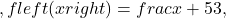 ,fleft(xright)=frac{x+5}{3},
