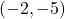 (-2,-5)