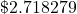 \mathdollar 2.718279