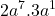 2{\displaystyle a^7}.3{\displaystyle a^1}