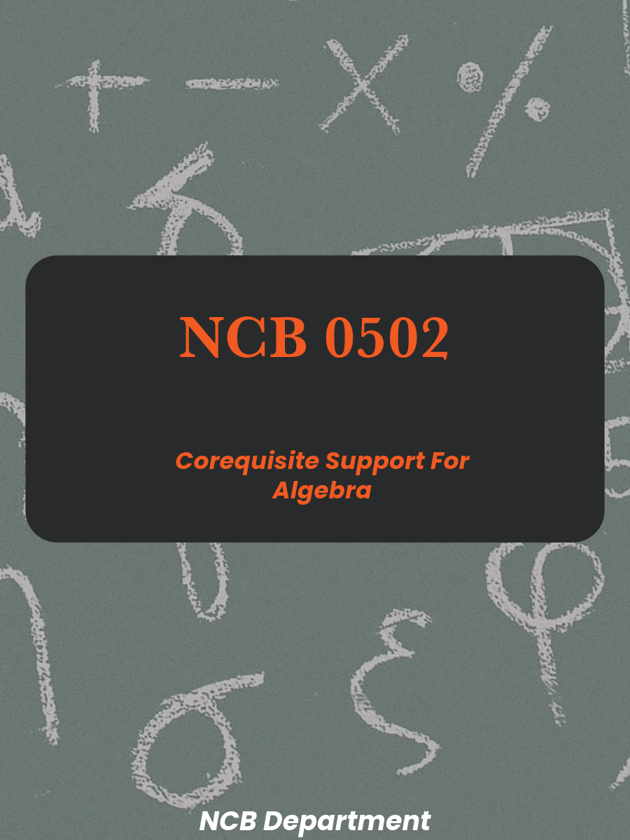 Cover image for NCB 0502 - Support for Corequisite Algebra
