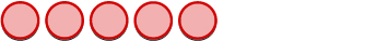 Calculations of two expressions are shown. The expression on the left is minus 5 minus 3. We first model the first number. So, we have 5 red counters