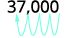 Since the number is greater than 1 it will have a positive exponent. Move the decimal point to get 3.7. This requires that you move the decimal point 4 places left, shown in picture by a blue arrow.