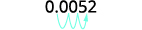 Since the number is less than 1 it will have a negative exponent. Move the decimal point to get 5.2. This requires that you move the decimal point 3 places right, shown with a blue arrow.