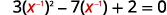 Rewrite x to the negative two power as the square of x to the negative one power to prepare for the substitution.