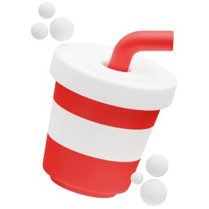 Cold Drink 3D Illustration