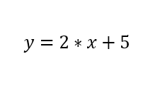 an equation of the data table values for symbolic representation.