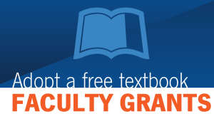 Adopt a Free Textbook Faculty Grants Logo for Syllabus