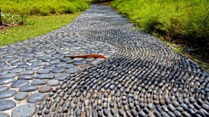 a stone pathway